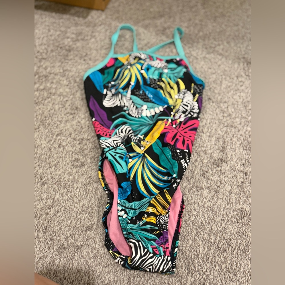 NWT Speedo one piece suit size 12/38